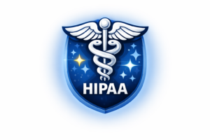 shiny hipaa emblem with caduceus